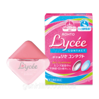 Очні краплі освіжаючі при носінні контактних лінз Rohto Lycee Contact /Японія / індекс свіжості 1 / 8 мл