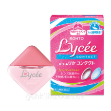Очні краплі освіжаючі при носінні контактних лінз Rohto Lycee Contact /Японія / індекс свіжості 1 / 8 мл
